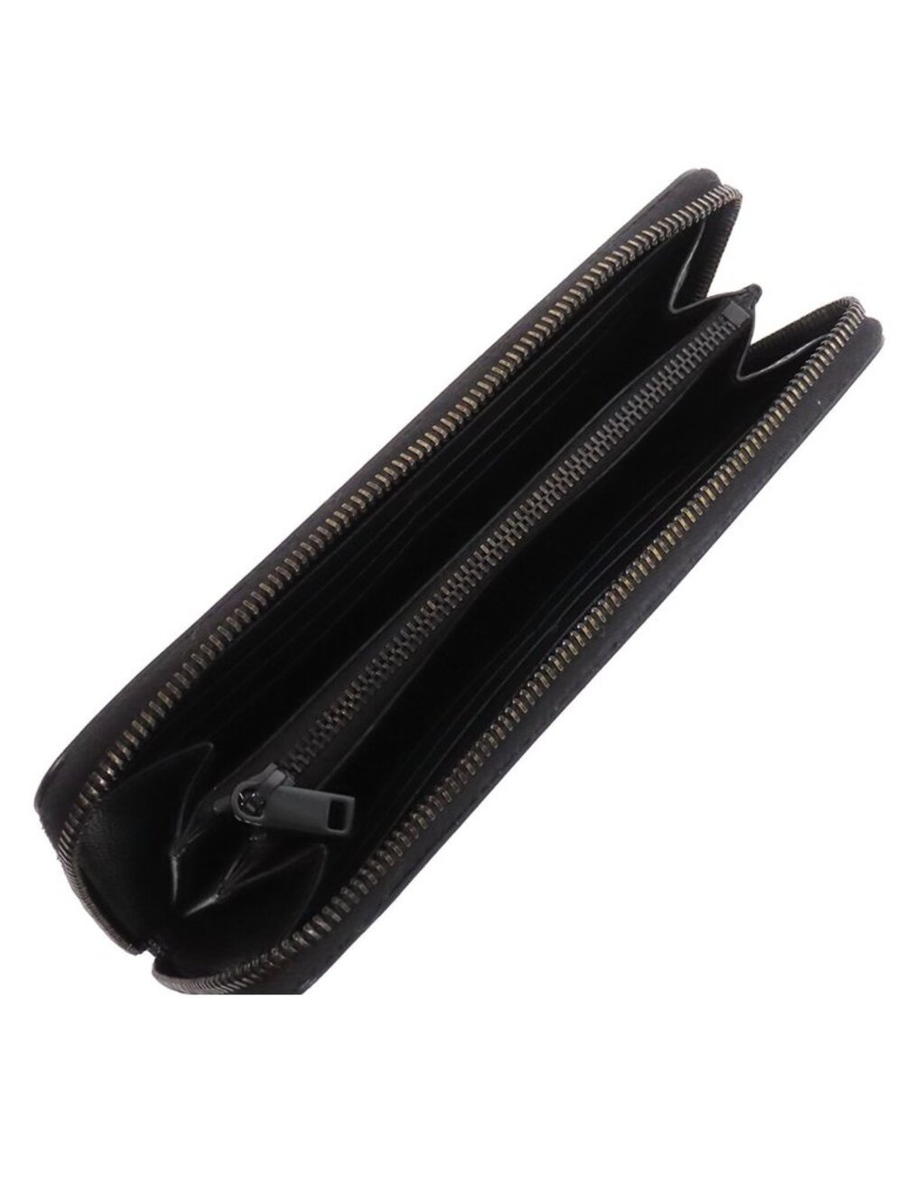 Saint Laurent Wallet Black Leather Zip Around Cassandra - Picture 4 of 9